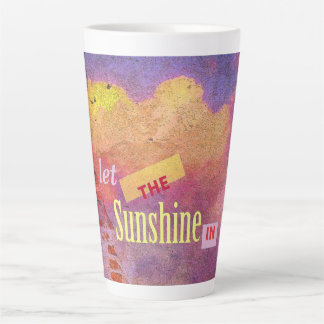 Caneca De Café Latte Mensagem em uma Parede