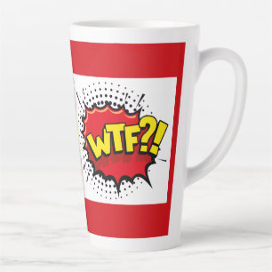 Caneca De Café Latte Mensagem satírica sarcástica engraçada de QQP