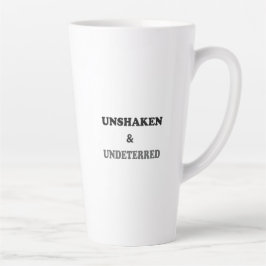 Caneca De Café Latte Mentalidade de Resiliência para Trabalho e Cotidia