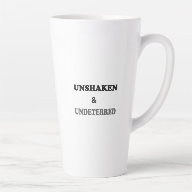 Caneca De Café Latte Mentalidade de Resiliência para Trabalho e Cotidia (Direita)