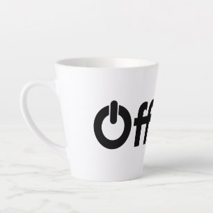 Caneca De Café Latte Mentalmente Offline