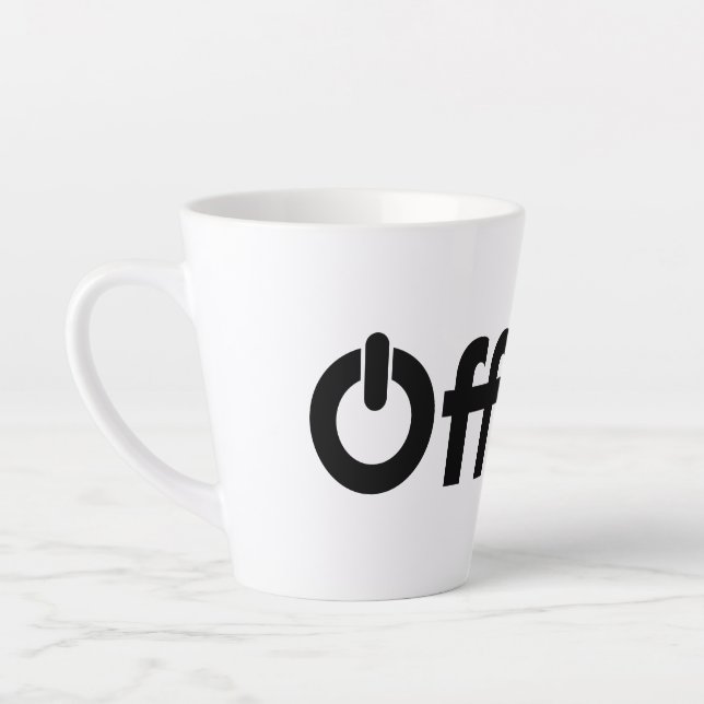 Caneca De Café Latte Mentalmente Offline (Esquerda)