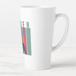 Caneca De Café Latte Mercado baixista | Trader | Design simples