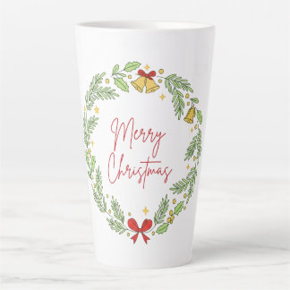 Caneca De Café Latte Merry Christmas