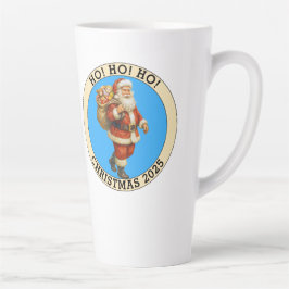 Caneca De Café Latte Merry Christmas