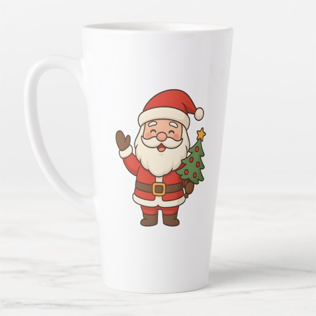 Caneca De Café Latte Merry Christmas Bruh Santa  (Esquerda)