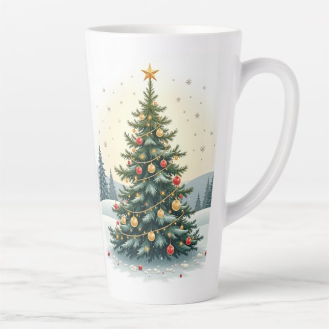Caneca De Café Latte Merry Christmas Mug (Direita)