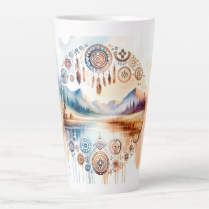 Caneca De Café Latte Mês do Patrimônio Nativo Americano