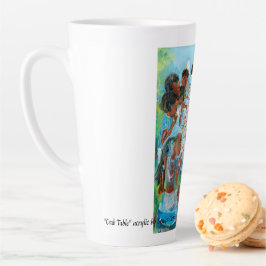 Caneca De Café Latte "Mesa de caranguejo" Latte Mug