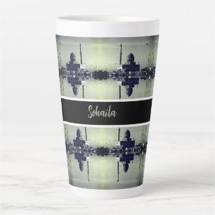 Caneca De Café Latte Mesquita Buniya Bagdá Iraque Antigo 1970