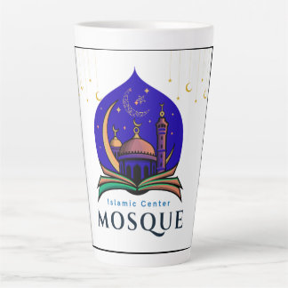 Caneca De Café Latte Mesquita do Céu Noturno Tumbler – Design do Centro