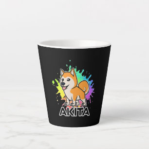 Caneca De Café Latte Mestrados de cães Akita shiba inu Presente para