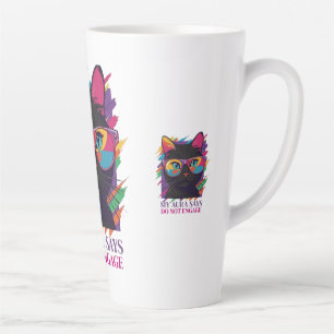 CANECA DE CAFÉ LATTE MEU AURA DIZ