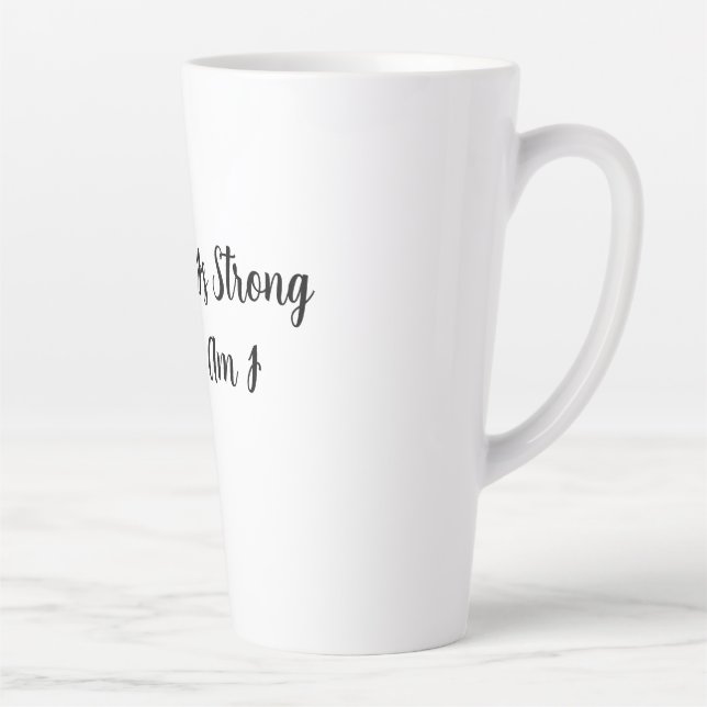 Caneca De Café Latte Meu Café É Forte E Eu Também (Direita)