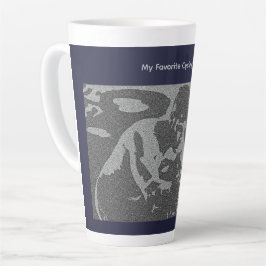 Caneca De Café Latte Meu Treinador de Spinning Favorito