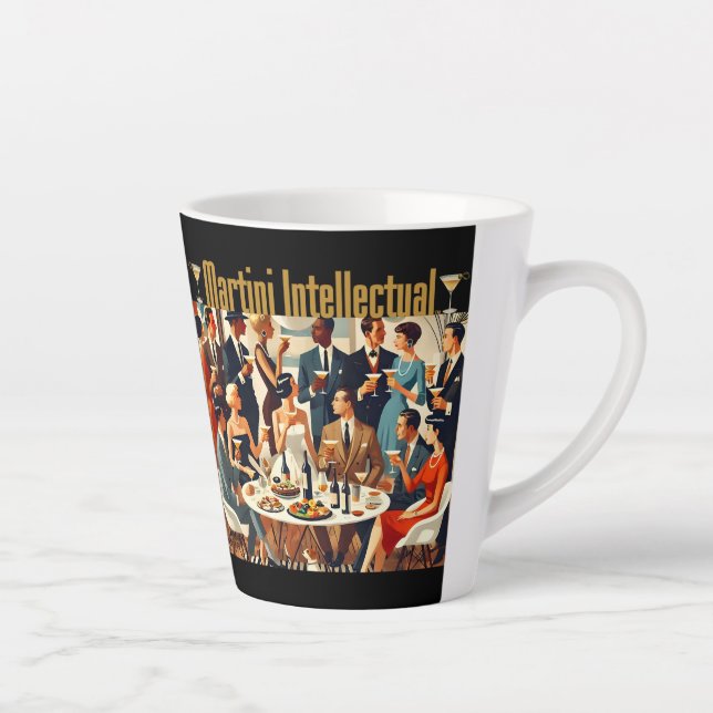 Caneca De Café Latte Mid Century Modern The Martini Intellectuals  (Direita)