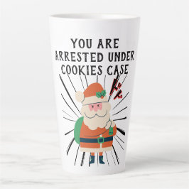 Caneca De Café Latte Mikitiez cookies santaclaus natal
