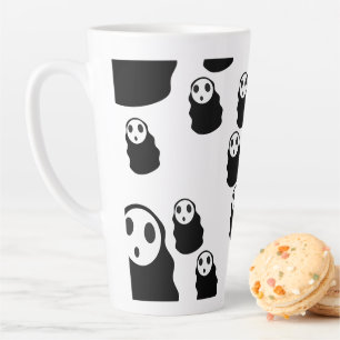 Caneca De Café Latte Mikitiez groovls morcegam feriado noturno do morce