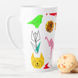 Caneca De Café Latte Mikitiez origami cancer joia de verão