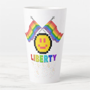 Caneca De Café Latte Mikitiez PE olimpiadas rosquinha do arco-íris lgbt
