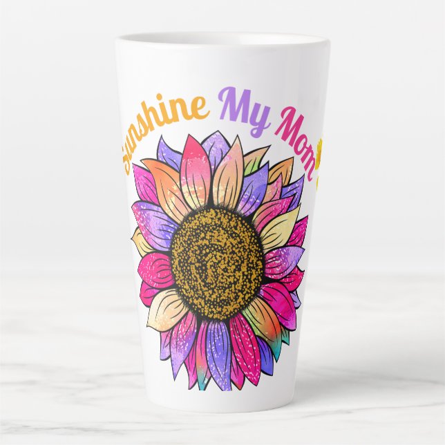 Caneca De Café Latte Minha Mãe é Meu Sol (Frente)