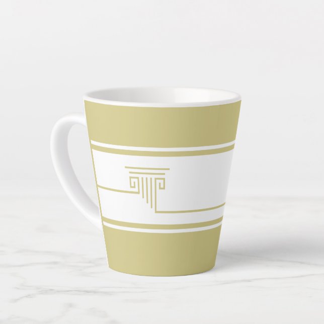 Caneca De Café Latte Minimalist Modern (Ângulo esquerdo)