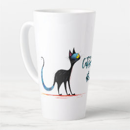 Caneca De Café Latte Missy Miss Latte Cup — 100% Catitude, 0% Mercy