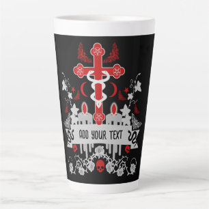 Caneca De Café Latte Moda do tronco Posto do gótico