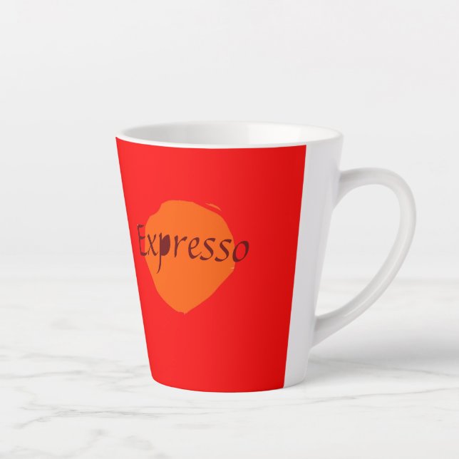 Caneca De Café Latte Modern Expresso Latte Mug (Direita)
