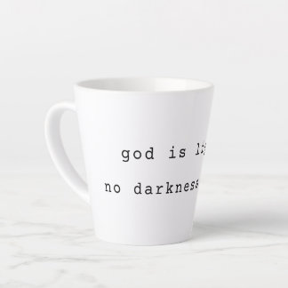 Caneca De Café Latte Modern God is Light Latte Mug