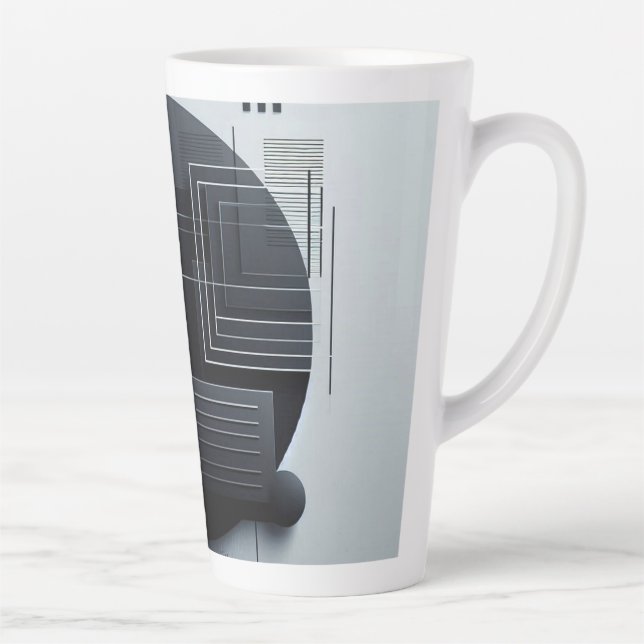 Caneca De Café Latte Modern Graphic (Direita)