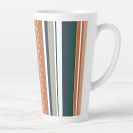 Caneca De Café Latte Modern New Season Stripes