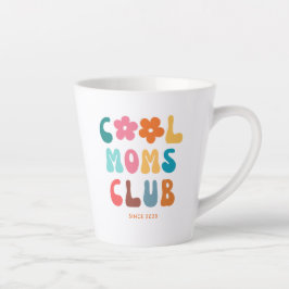 Caneca De Café Latte Modern Retro Legal Clube mães Vintage Groovy Daisy