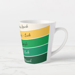 Caneca De Café Latte Modern St. Patrick’s Day Gradient