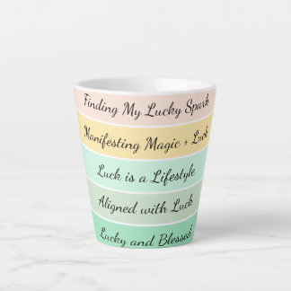 Caneca De Café Latte Modern St. Patrick’s Day Gradient