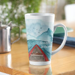 Caneca De Café Latte Modern Watercolor Nature Veja A Cotação Mundial<br><div class="desc">Modern Watercolor Nature Veja A Cotação Mundial</div>