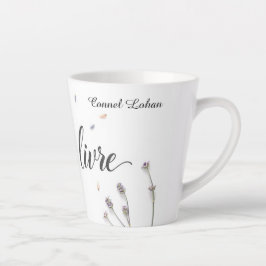 Caneca De Café Latte Moderno L'Art de Vivre Estético Personalizado