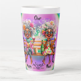 Caneca De Café Latte Molho De Vinho De Vinho Latão