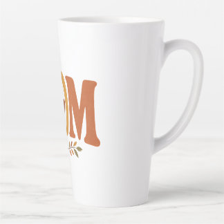 Caneca De Café Latte MOM Aconchegante Outono Maternidade