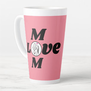 Caneca De Café Latte Mom love