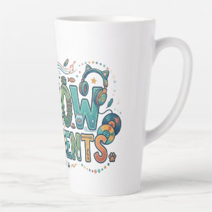Caneca De Café Latte Momentos de Miau – Camiseta Gráfica para Amantes d
