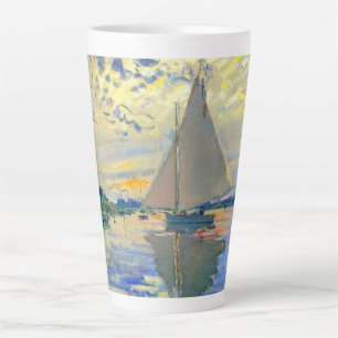 Caneca De Café Latte Monet Sailboat no Le Petit-Gennevilliers