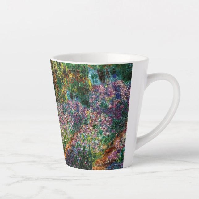 Caneca De Café Latte Monet The Artist Garden at Giverny (Direita)