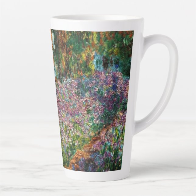 Caneca De Café Latte Monet The Artist Garden at Giverny (Direita)