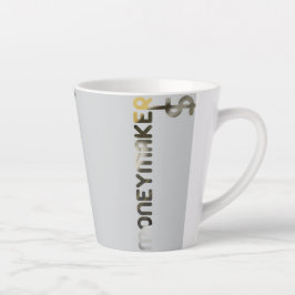Caneca De Café Latte MONEYMAKER Latch Mug Abstrato Interior Preto