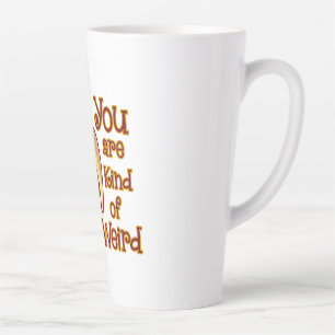 Caneca De Café Latte Monkey Banana Engraçado Você É Estranho