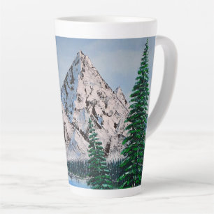 Caneca De Café Latte Montanha Fria