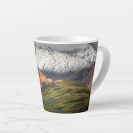 Caneca De Café Latte Montanha policromática, Denali NP, Alasca
