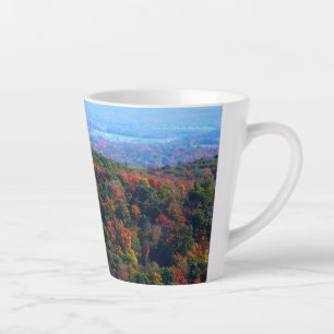 Caneca De Café Latte Montanhas Appalachian em queda