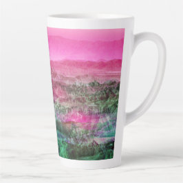 Caneca De Café Latte Montanhas do Deserto